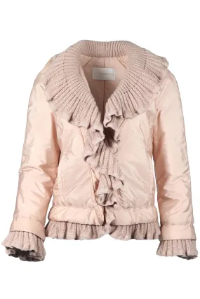 ERMANNO SCERVINO KNIT AND PADDED SHELL JACKET IT 42 UK 10