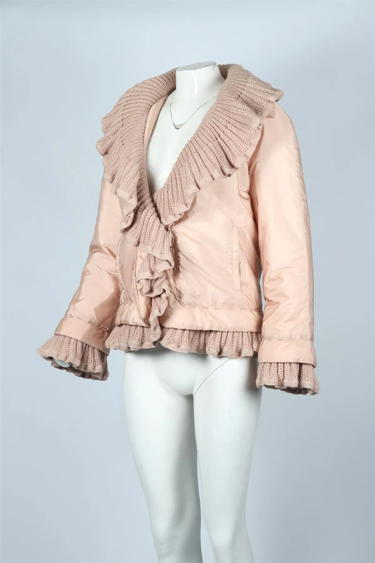 ERMANNO SCERVINO KNIT AND PADDED SHELL JACKET IT 42 UK 10