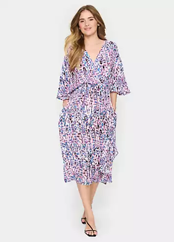 Everley Half Sleeve Wrap Dress by Saint Tropez | Look Again