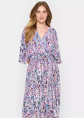 Everley Half Sleeve Wrap Dress by Saint Tropez | Look Again