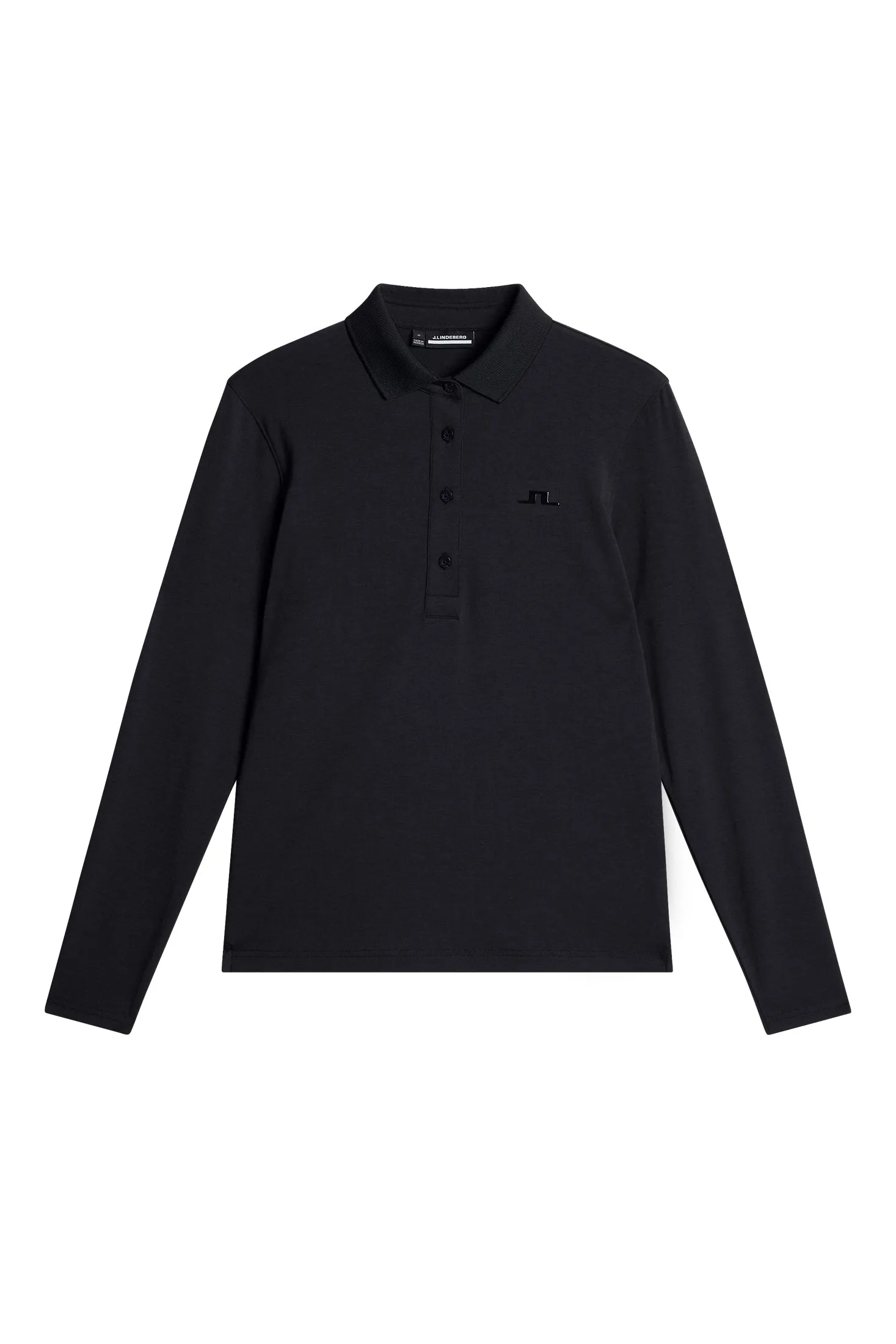 Flor Long Sleeve Polo / Black