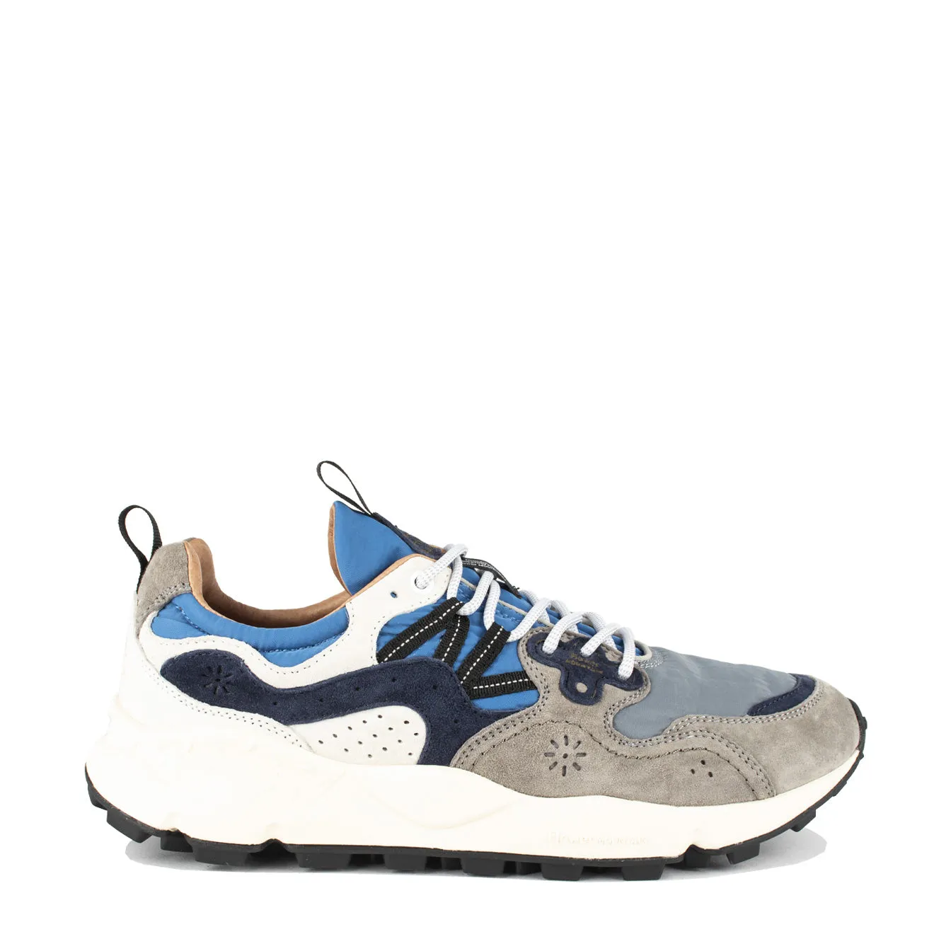 Flower Mountain Yamano 3 Man Trainers Grey / Navy