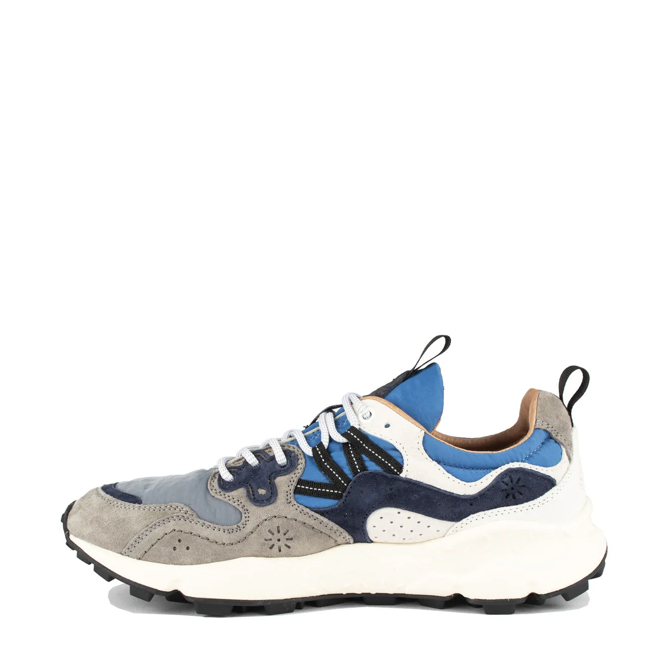 Flower Mountain Yamano 3 Man Trainers Grey / Navy