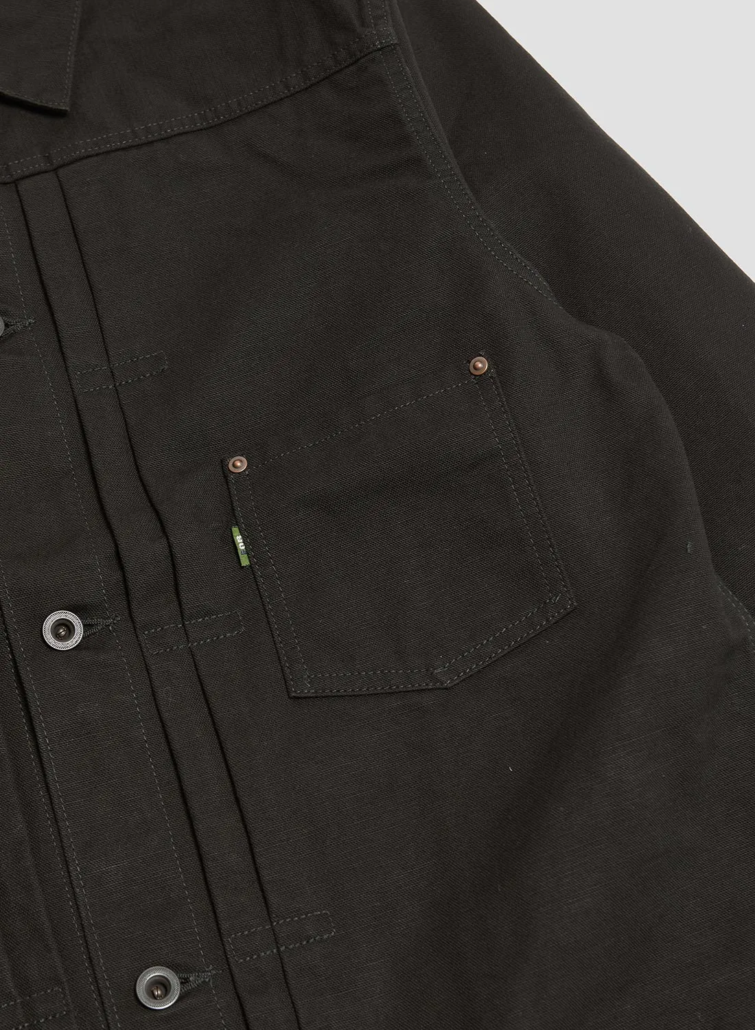 FOB Factory Cotton Duck Jacket Black