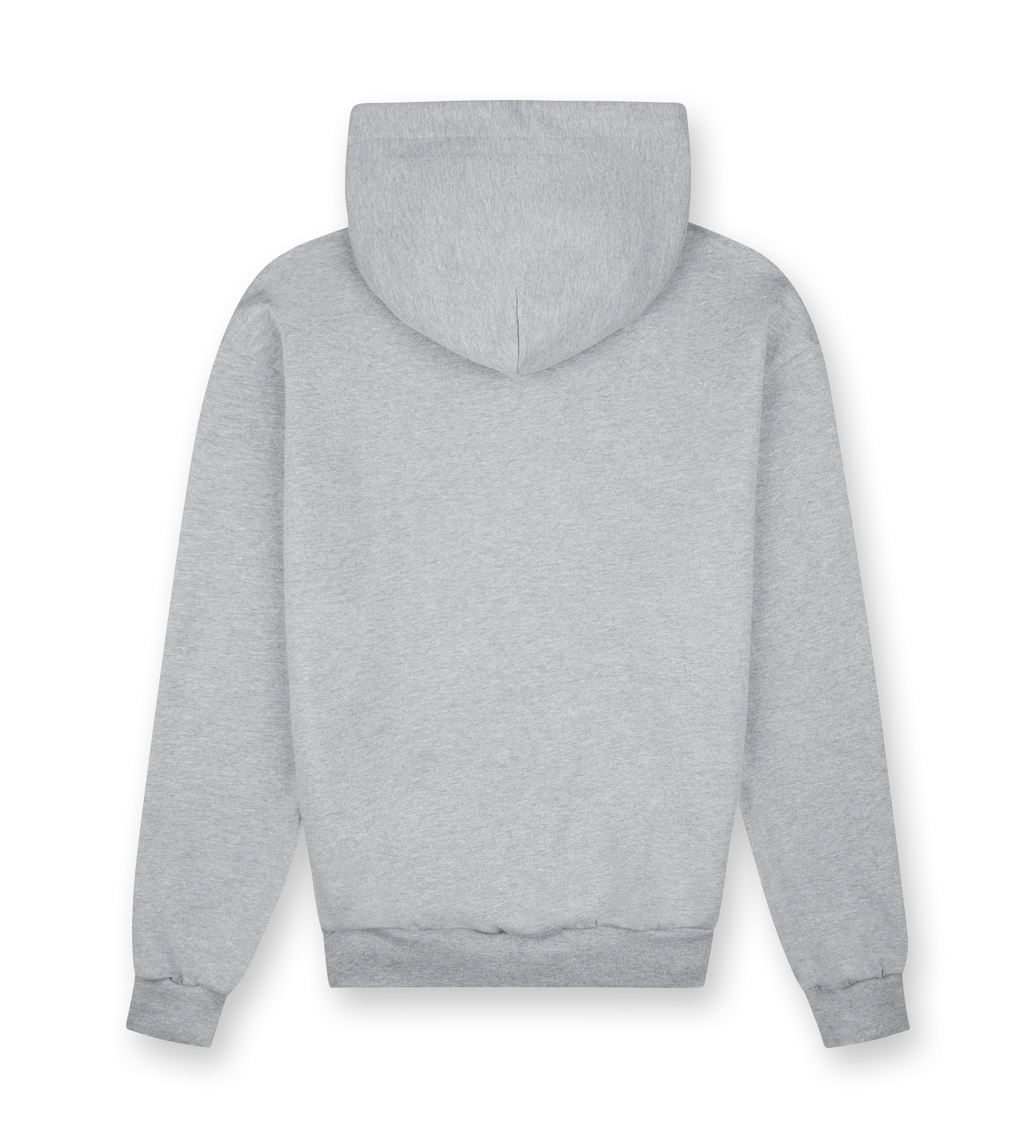 FOUR    Blue Logo Hoodie Grey Melange