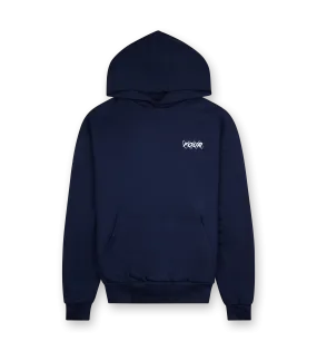 FOUR    Circles Logo Hoodie Marine Blue