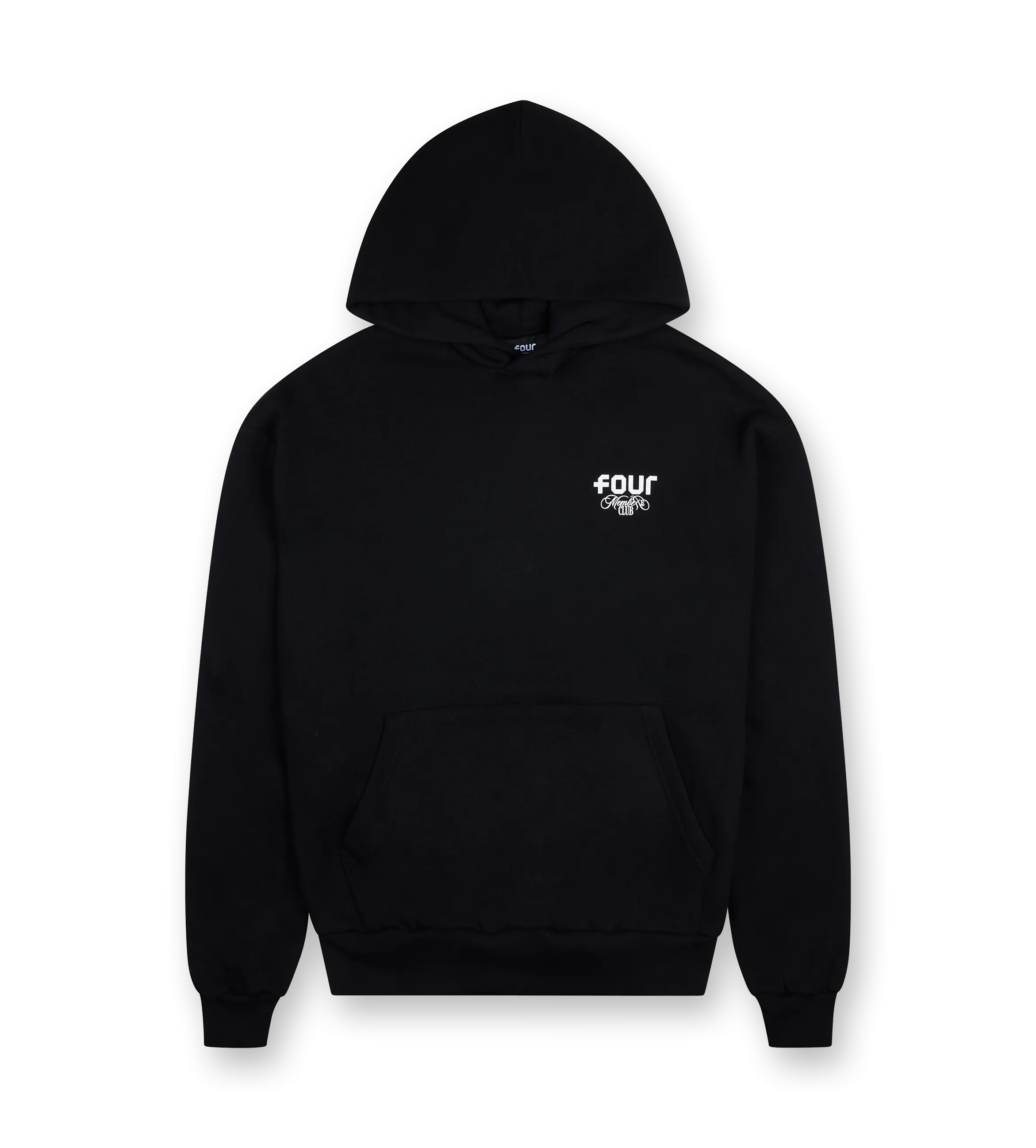 FOUR    Hoodie Members Club Jet Black