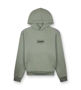 FOUR    Inside Out Regular Hoodie Agave Green