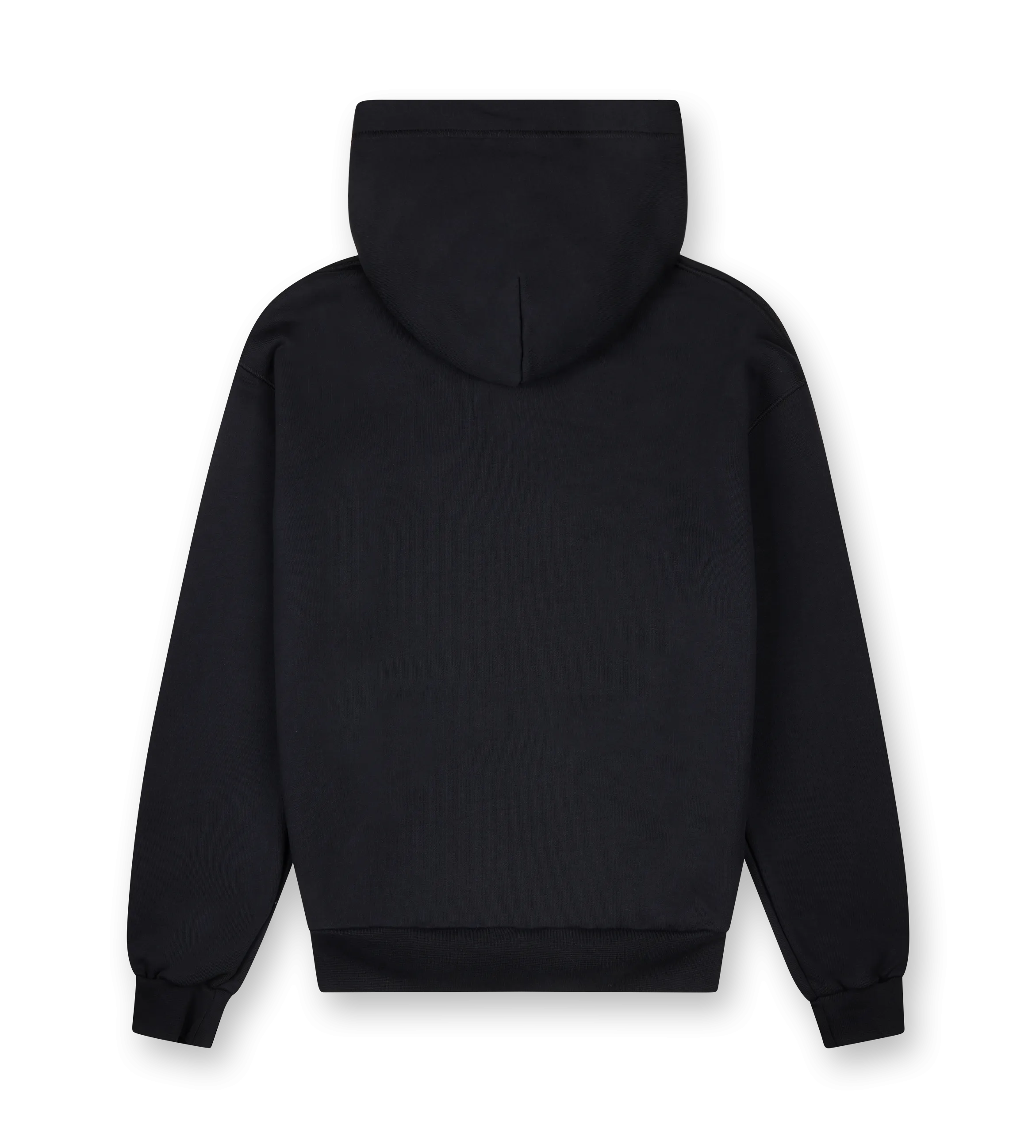 FOUR    Inside Out Regular Hoodie Black