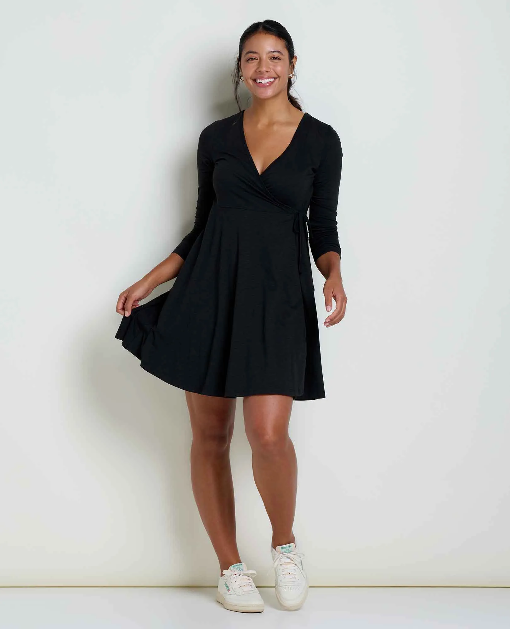 Freesia Long Sleeve Wrap Dress