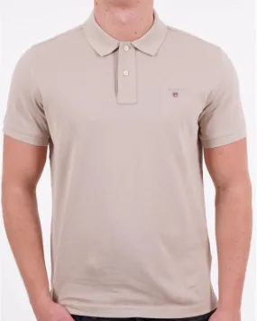 Gant Pique Rugger Polo Beige