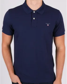 Gant Pique Rugger Polo Navy