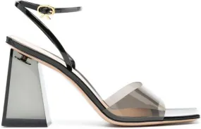 Gianvito Rossi Cosmic 85mm transparent sandals Black