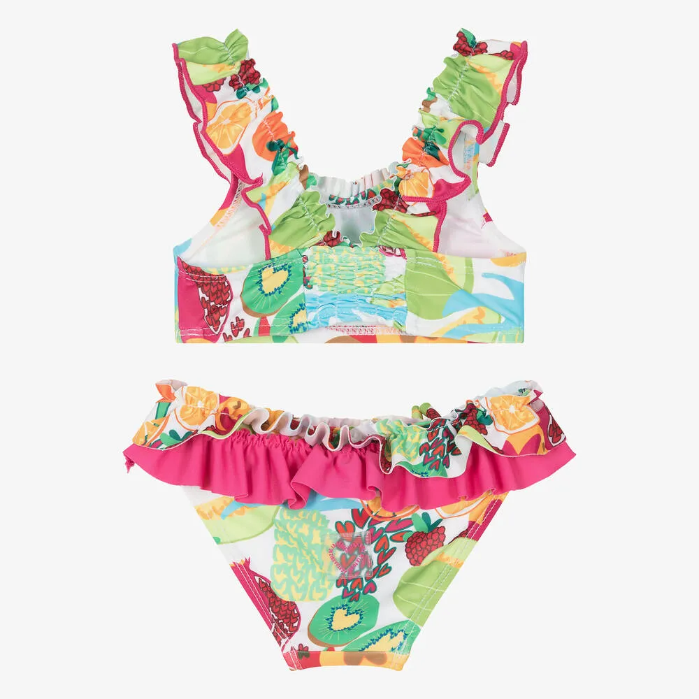 Girls Colourful Fruit Print Bikini