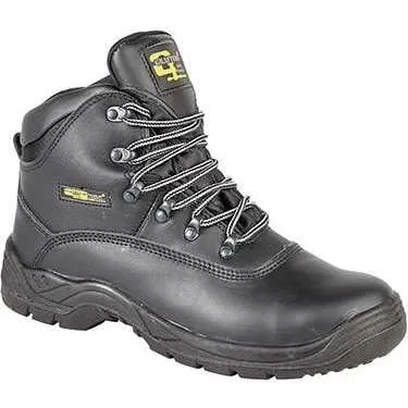 Grafters M216A Black Leather Safety Boot | Work & Wear Direct