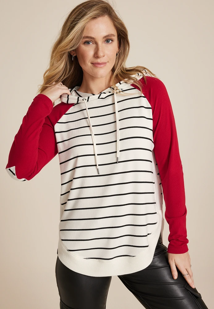 Haven Striped Colorblock Hoodie