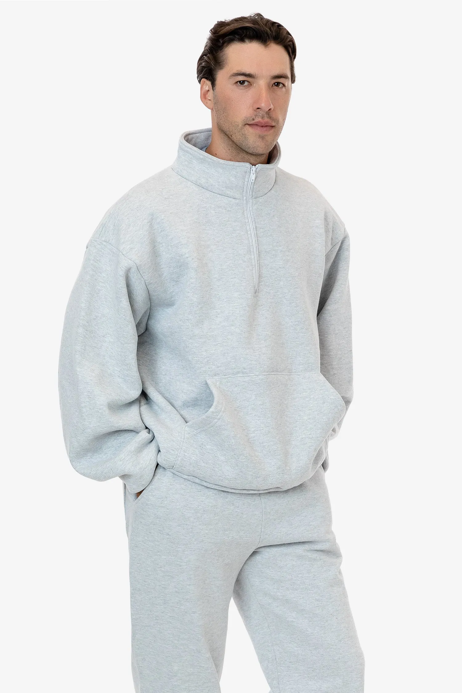 HFX408 - Heavy Fleece Half Zip Pullover (Piece Dye)