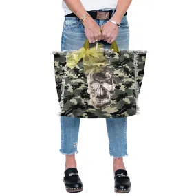 Hip Chik Black Skull Tote