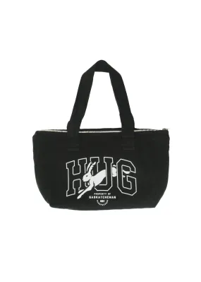 HUG Zippered Shoulder Tote | Black