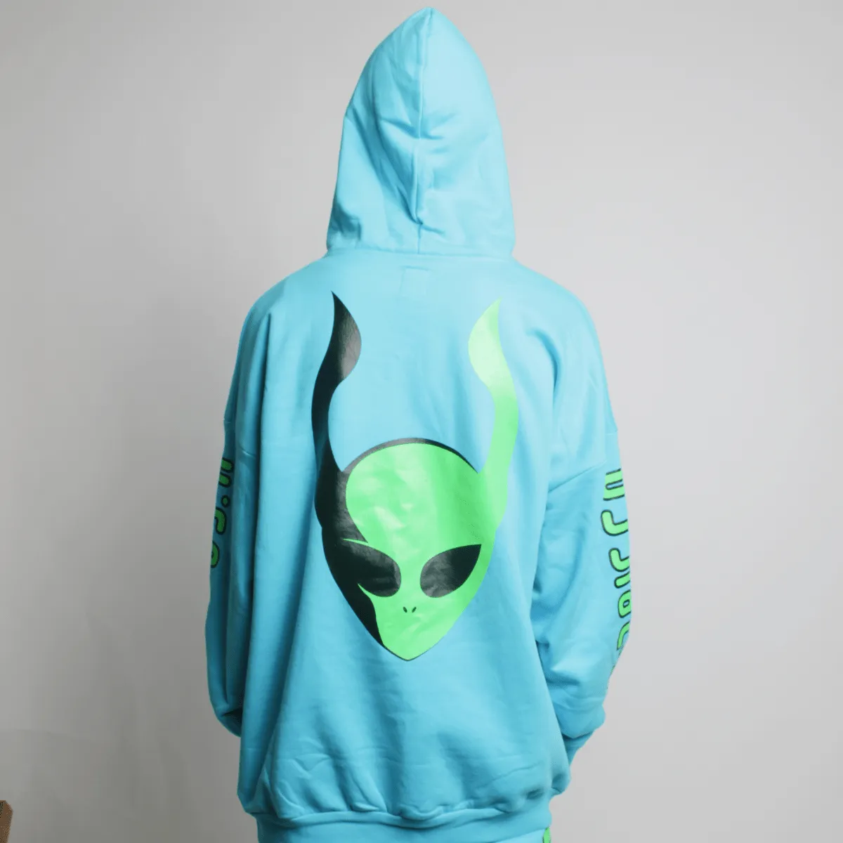 INVASION OVERSIZED HOODIE TURQUOISE