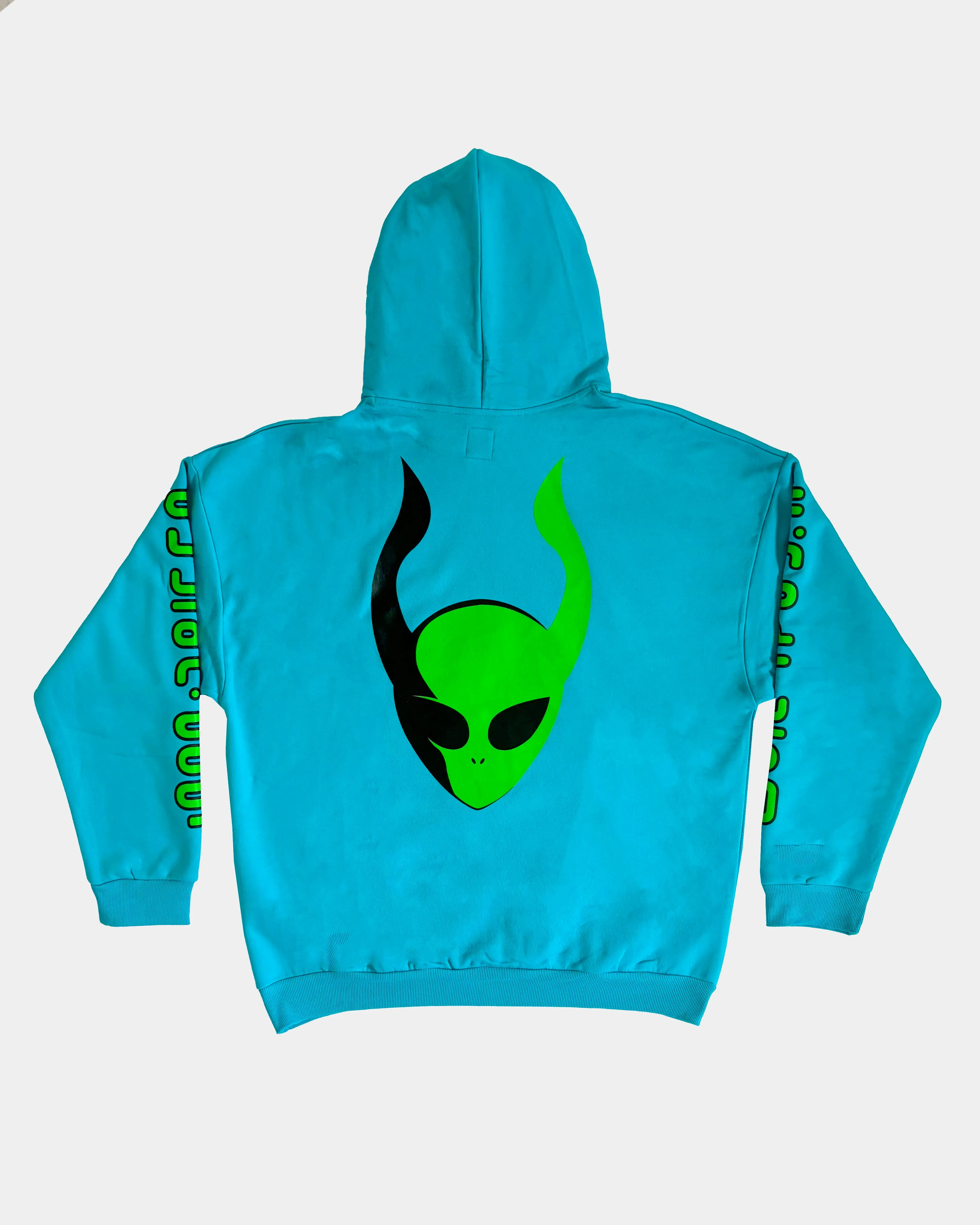 INVASION OVERSIZED HOODIE TURQUOISE