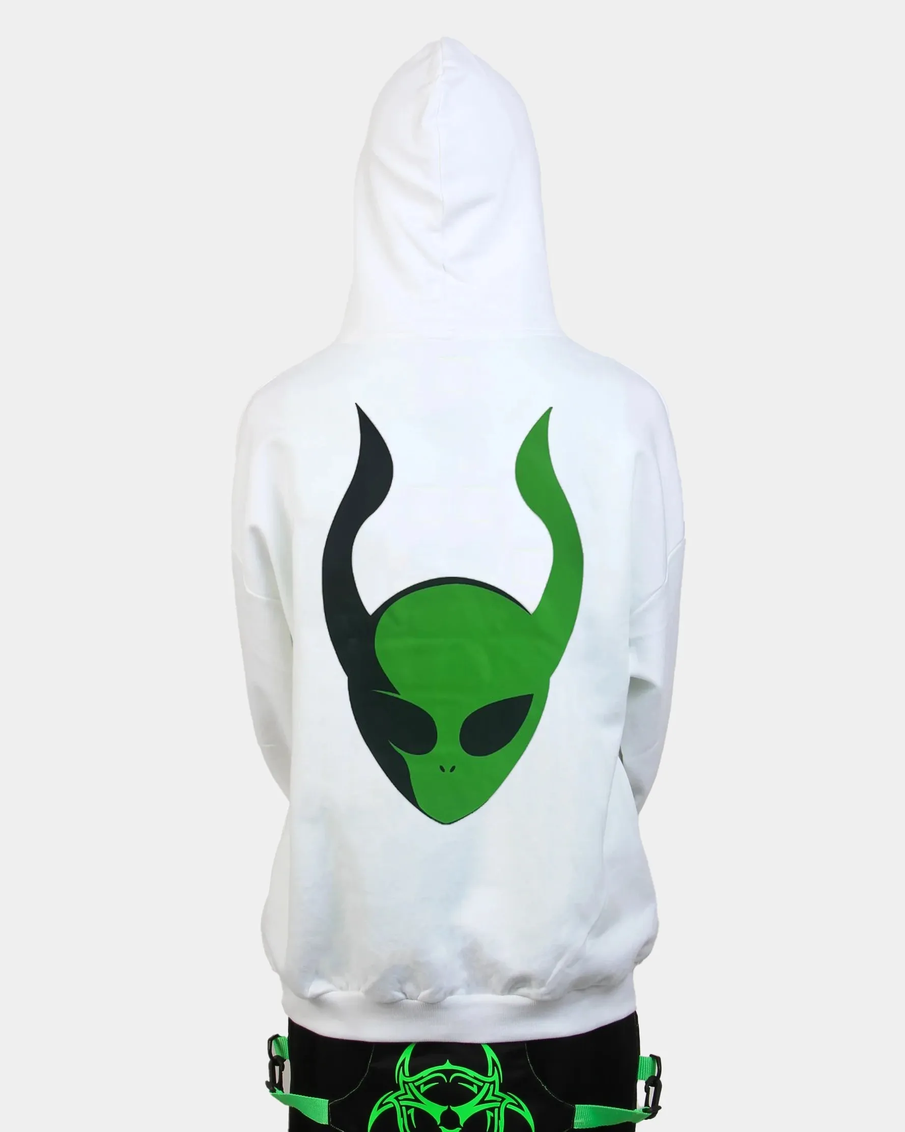 INVASION OVERSIZED HOODIE WHITE