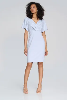 Joseph Ribkoff - Women - Scuba Crepe Wrap Dress with Pearl Detail