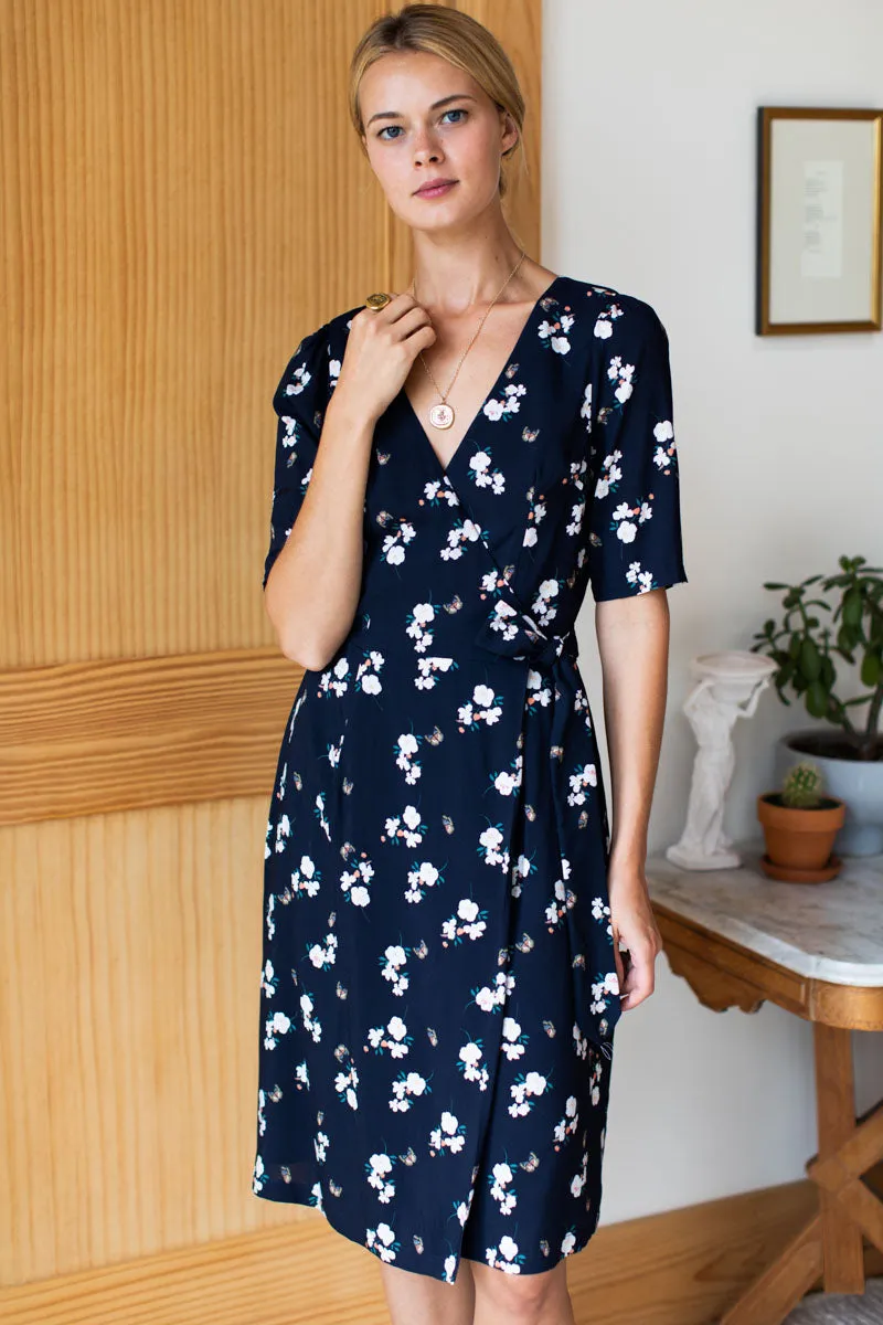 Jules Wrap dress - Butterflies Maritime