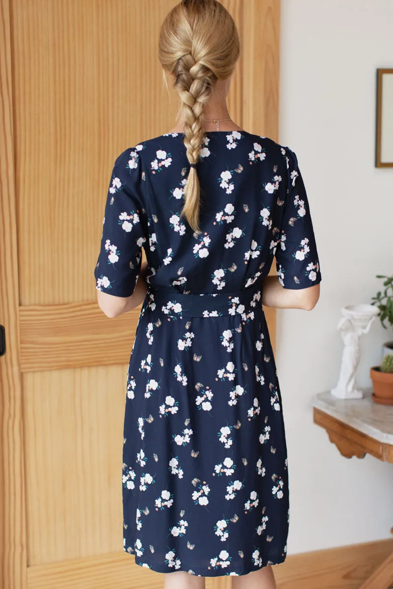 Jules Wrap dress - Butterflies Maritime