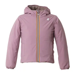 K-Way Lily Warm Double Lilac And Beige Jacket