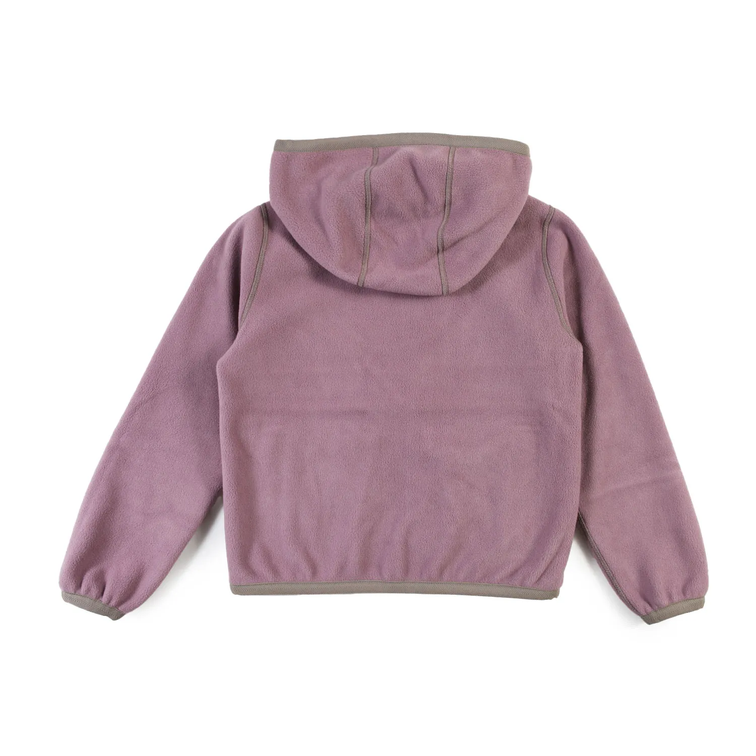 K-Way Taupe And Lilac Lily Velour Polar Double Jacket