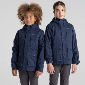 Kid's Roscoe Waterproof Jacket - Blue Navy | Craghoppers UK