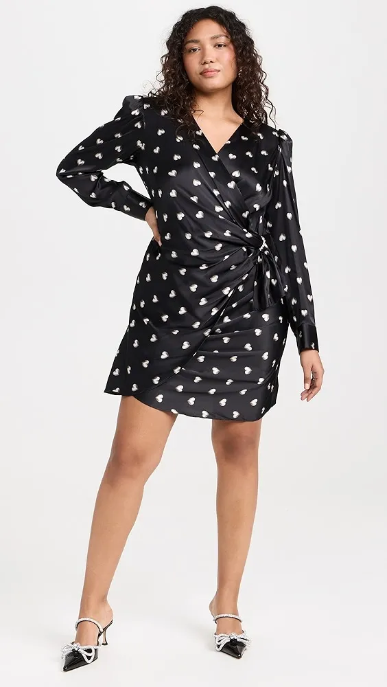 L'AGENCE   Clarice Wrap Dress with Buckle 