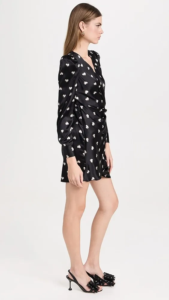 L'AGENCE   Clarice Wrap Dress with Buckle 