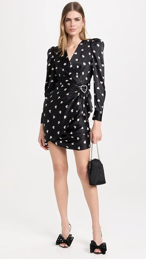 L'AGENCE   Clarice Wrap Dress with Buckle 