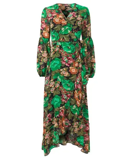 LILY PRINT WRAP DRESS Joe Brown