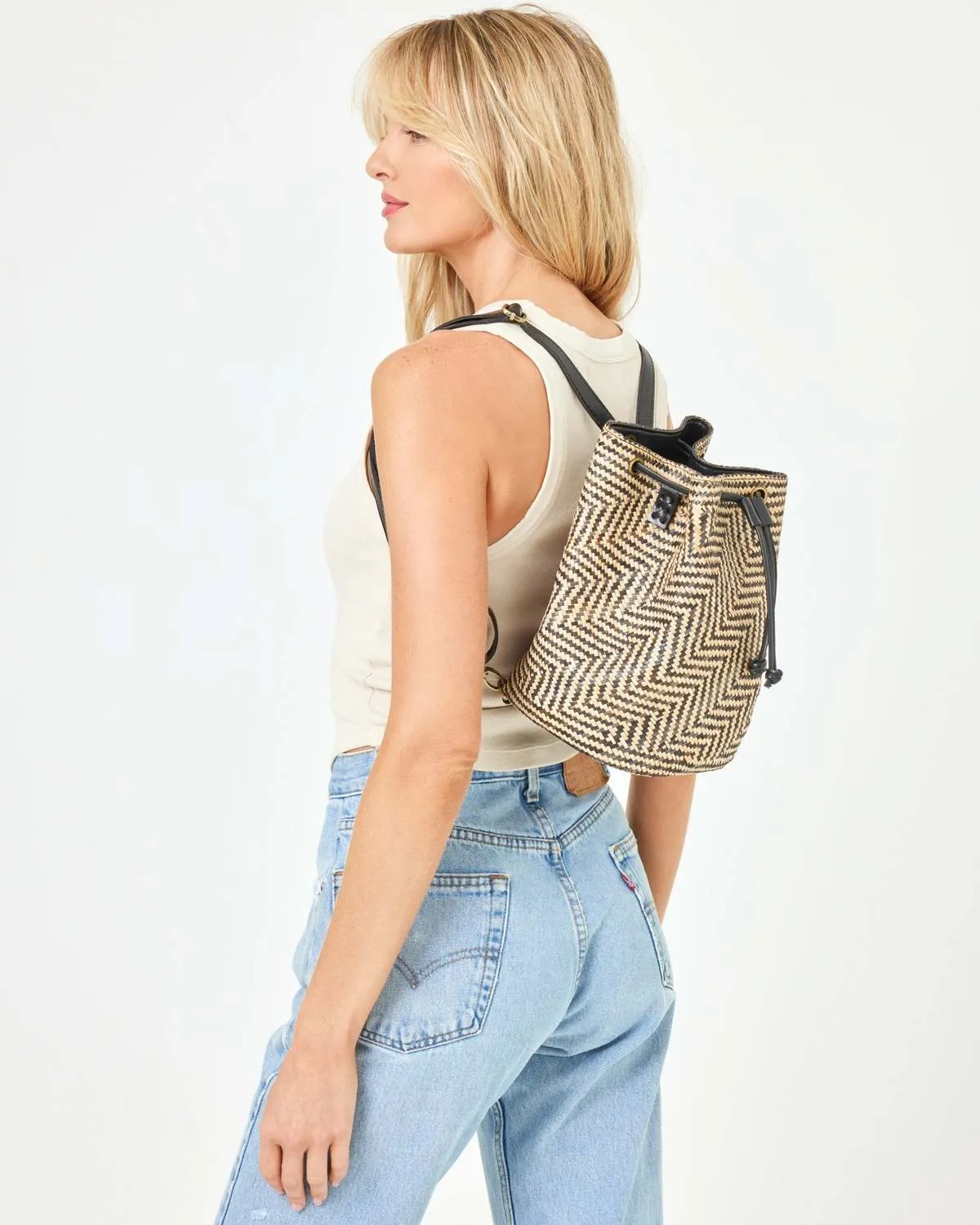 L*Space Clo Velly Backpack - Black/Cream