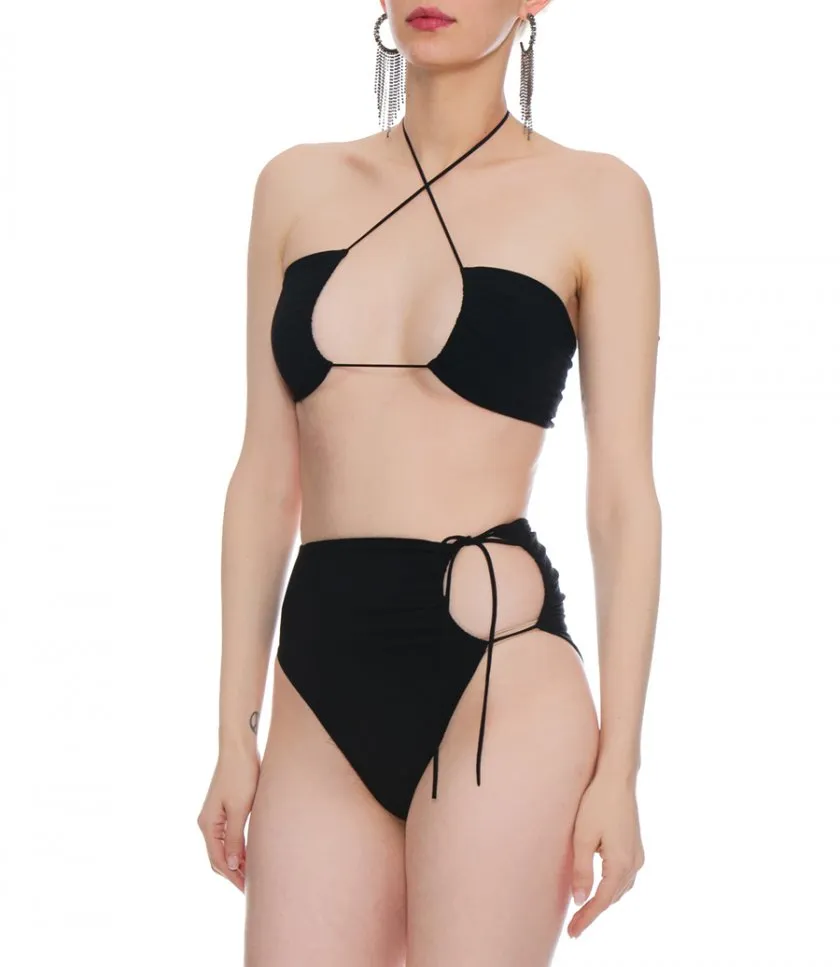 MAGDA BUTRYMCRISS CROSS BANDEAU BIKINI