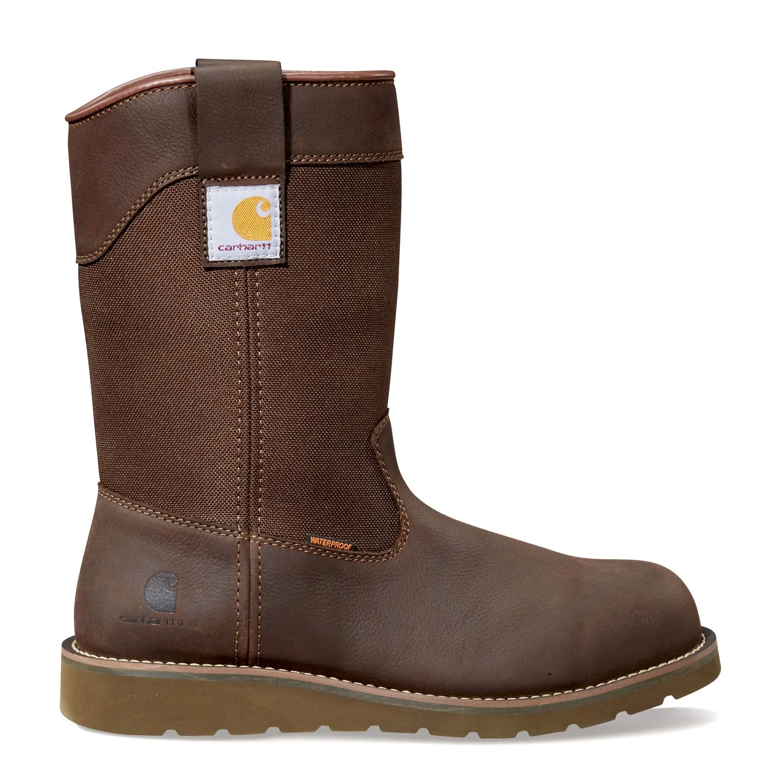 Men's Carhartt, Waterproof 10-Inch Steel Toe Wellington Wedge Boot