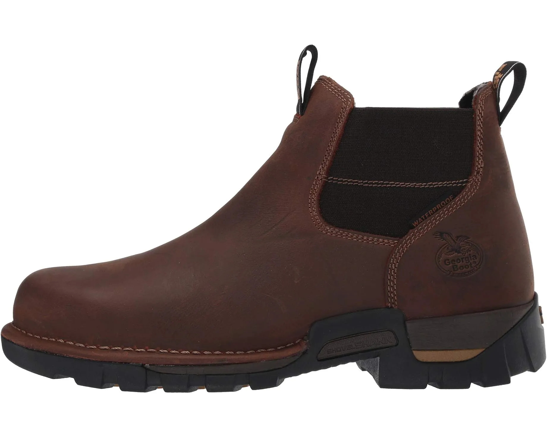 Men's Georgia Boot Eagle One Waterproof Chelsea Soft Toe (Wide)