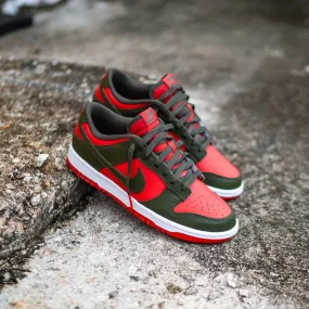 Mens Nike Dunk Low Retro (Mystic Red/Cargo Khaki)