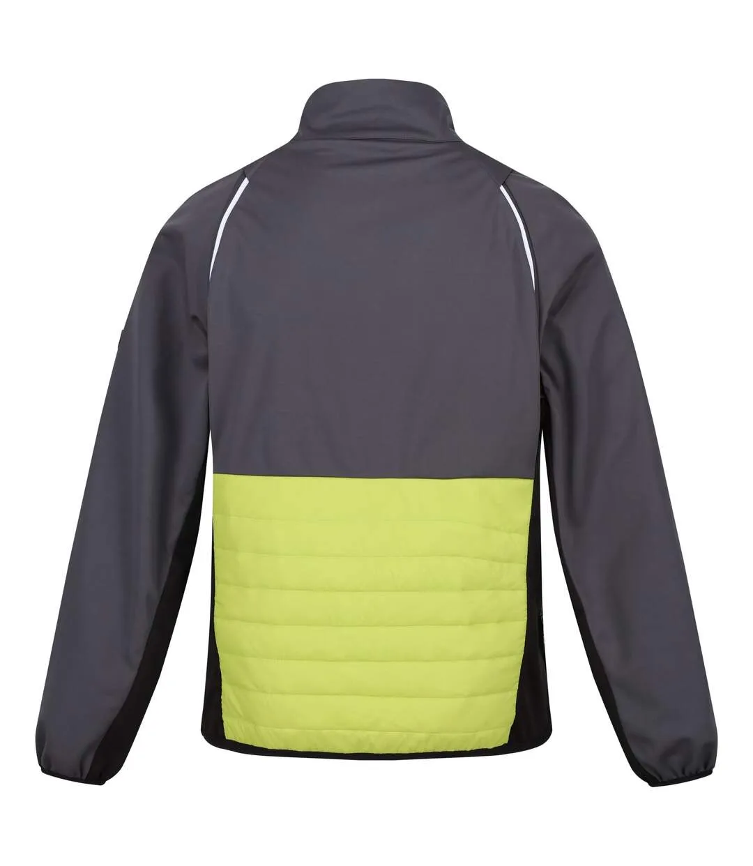 Mens steren hybrid soft shell jacket seal grey/green algae Regatta