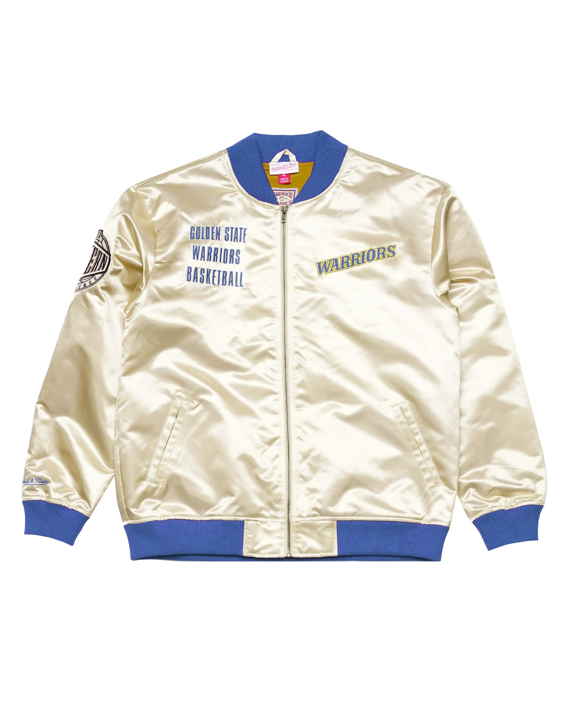 Mitchell & Ness NBA TEAM OG 2.0 LIGHTWEIGHT SATIN JACKET - GOLDEN