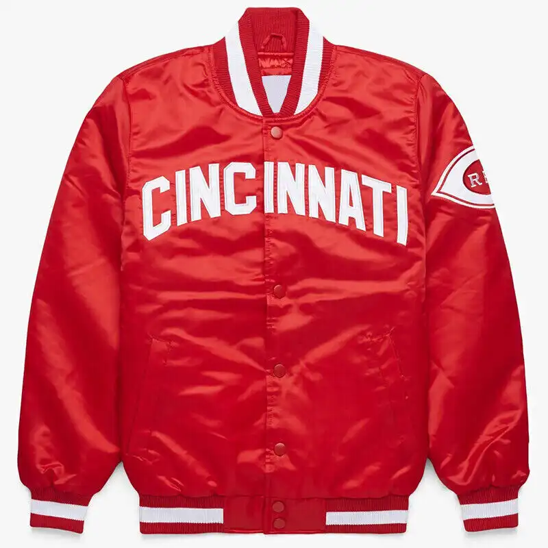 MLB Vintage 80’s Cincinnati Reds Baseball Varsity Jacket