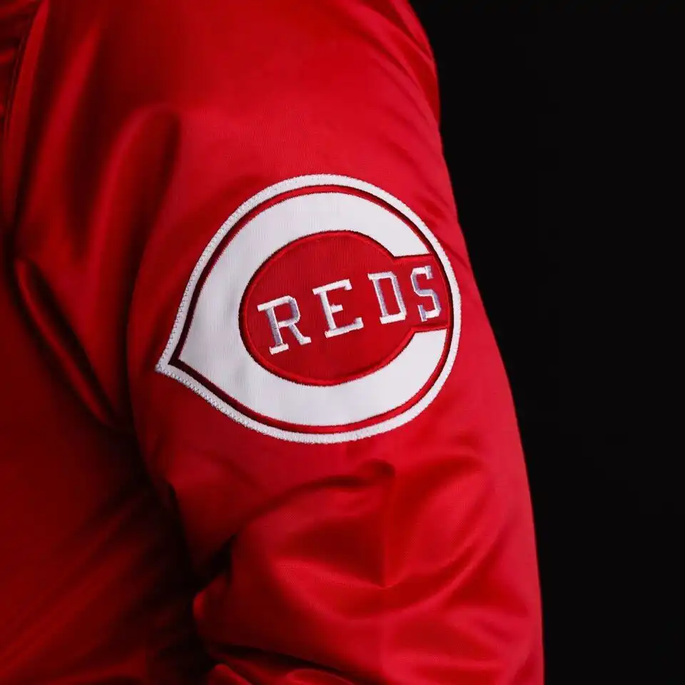 MLB Vintage 80’s Cincinnati Reds Baseball Varsity Jacket