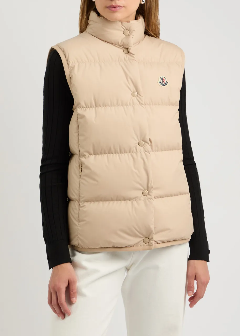 MONCLER Badia quilted shell gilet  -                         -                     -                