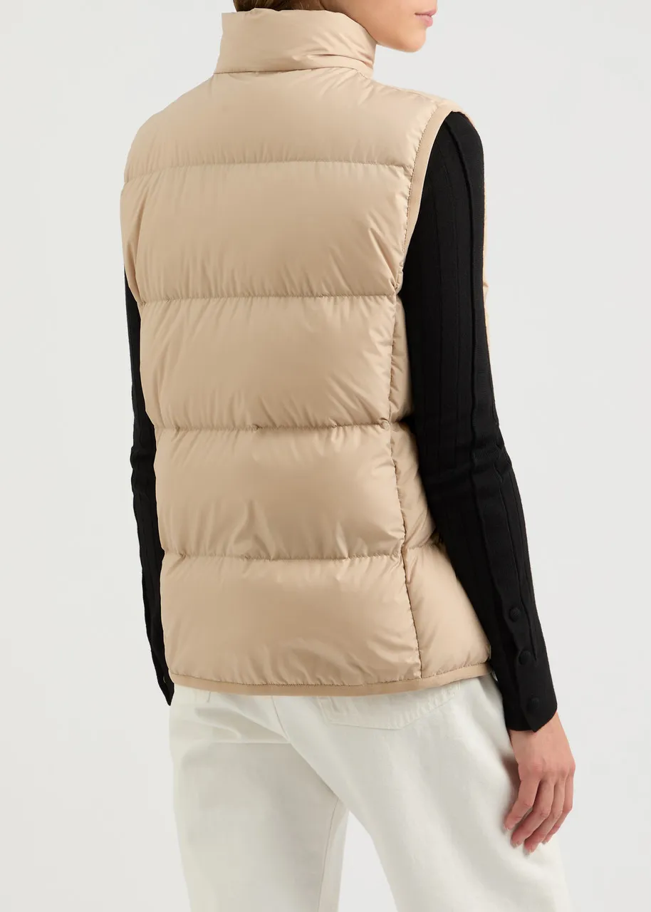 MONCLER Badia quilted shell gilet  -                         -                     -                