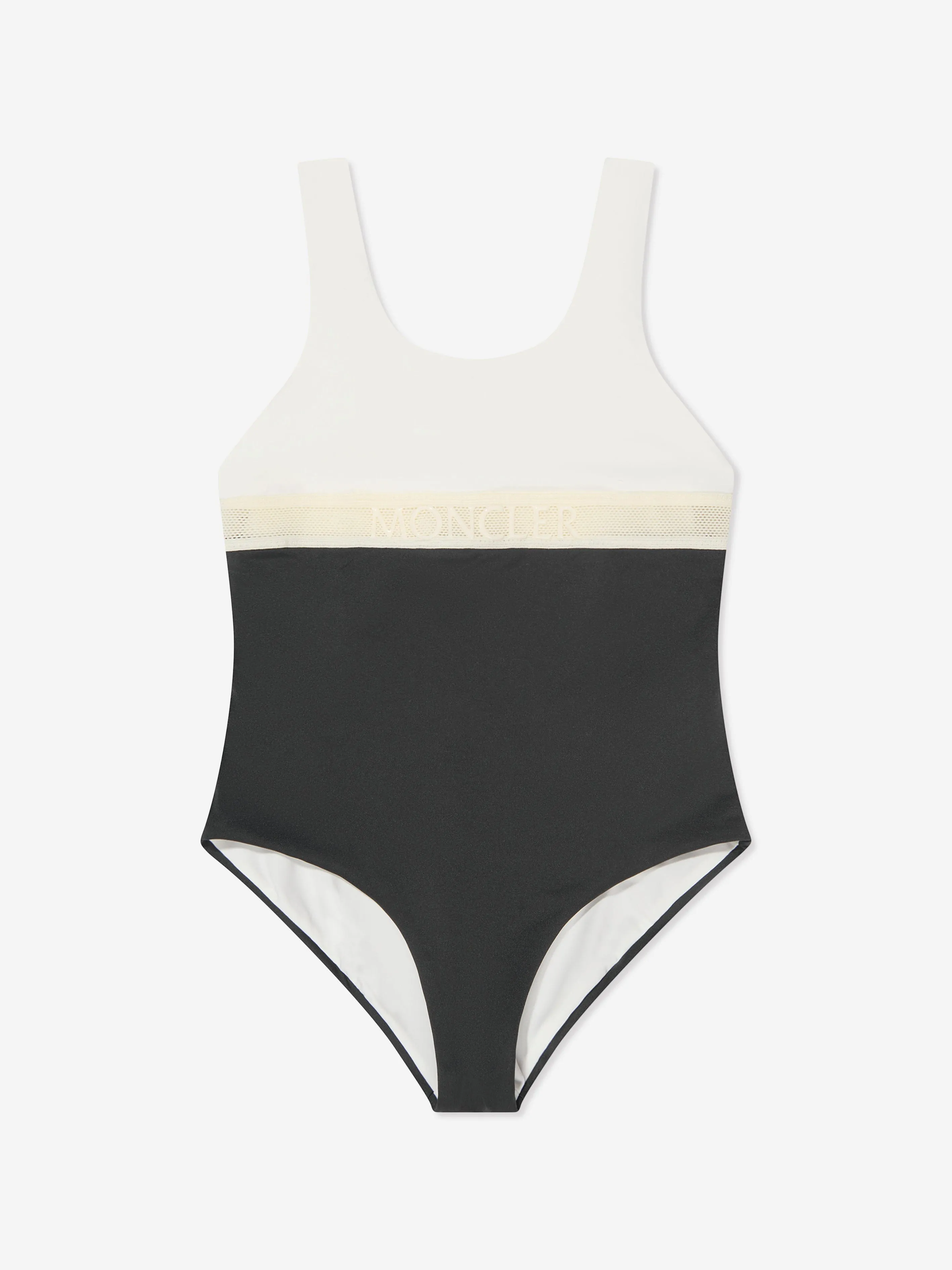 Moncler Enfant Girls Colourblock Swimsuit in White