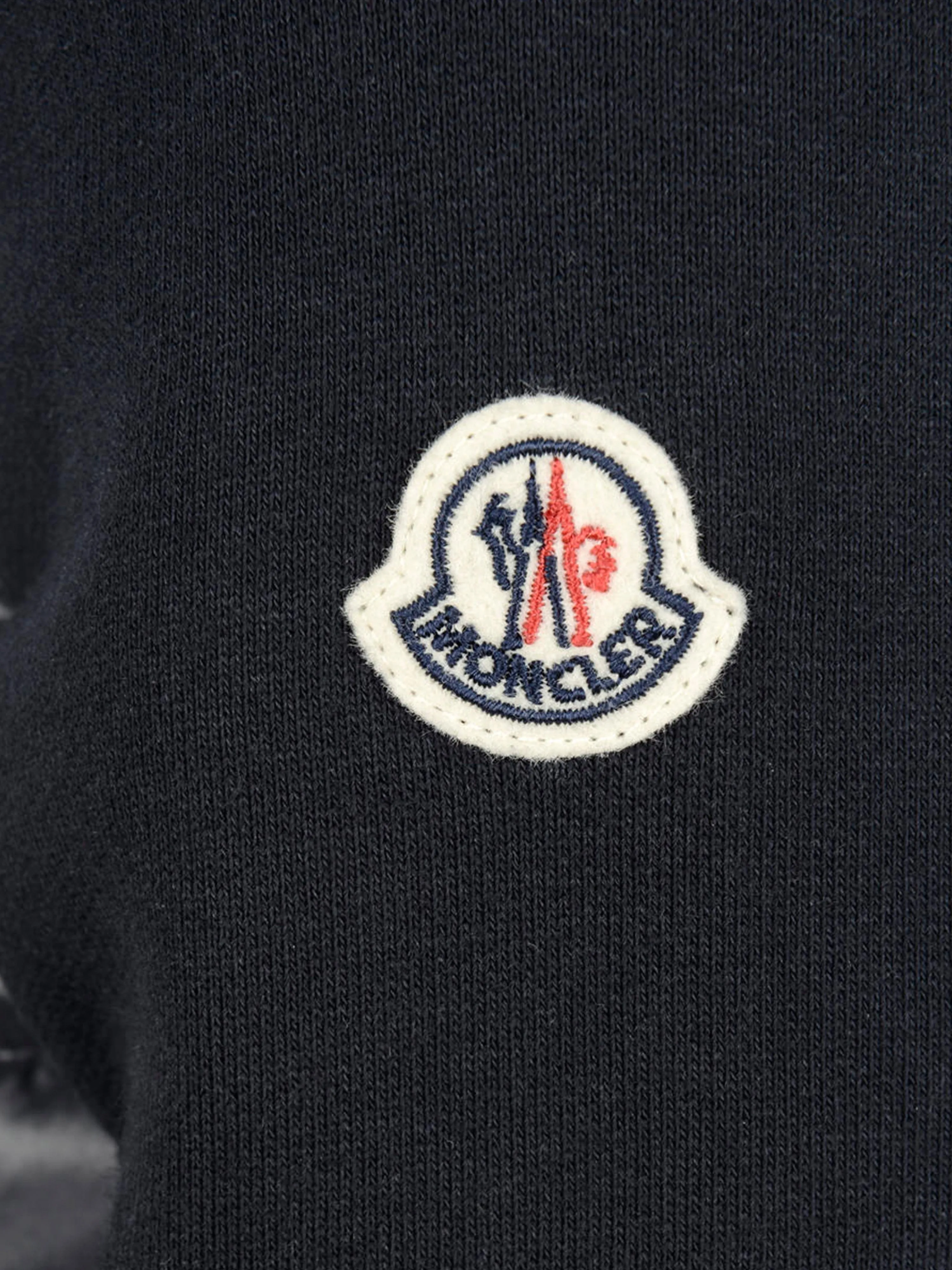 Moncler Enfant Moncler Boys Navy Cotton Zip Up Top