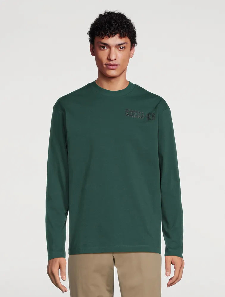 MONCLER GRENOBLE Cotton Logo Long-Sleeve T-Shirt